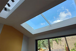 Creative House extension skylight window solution